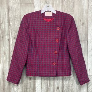 Pendleton Petite Houndstooth Jacket [1979]